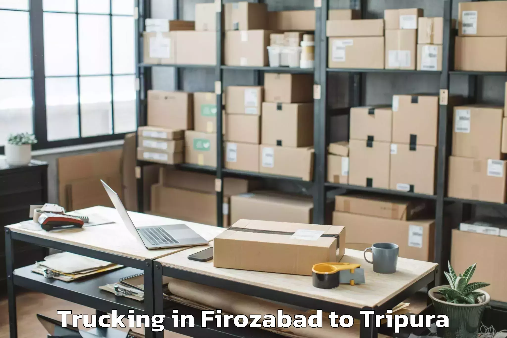 Get Firozabad to Manughat Trucking